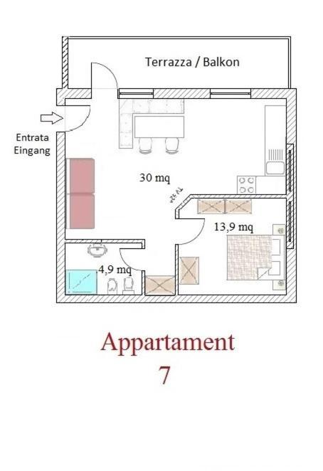 Residence Kramhuter Sexten Habitación foto