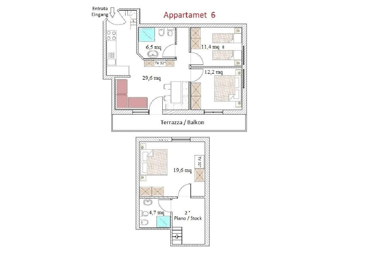 Residence Kramhuter Sexten Habitación foto